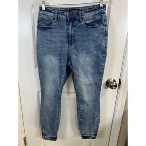 Judy Blue Womens Skinny Fit Acid Wash Stretch Denim Jeans Size 14W